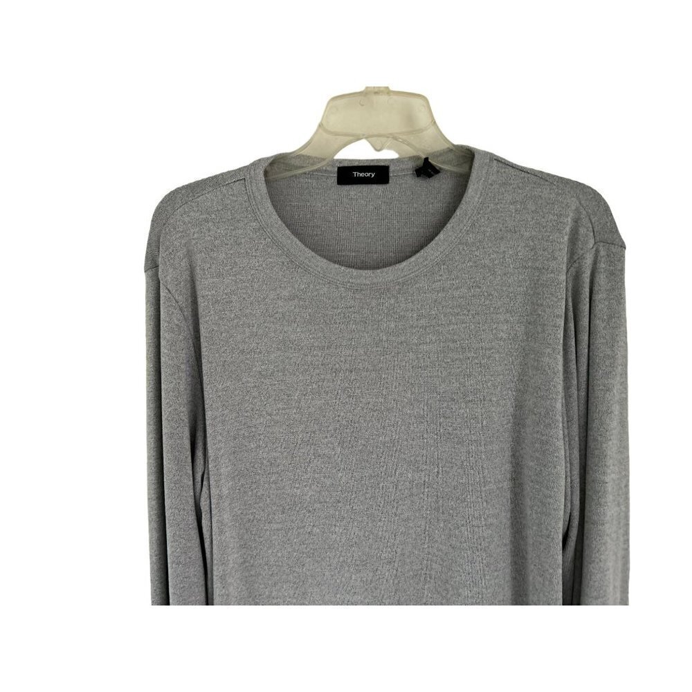 Men's Large Vince Sweatshirt Gray Long Sleeve Cotton Spandex Poly - Picture 2 of 10